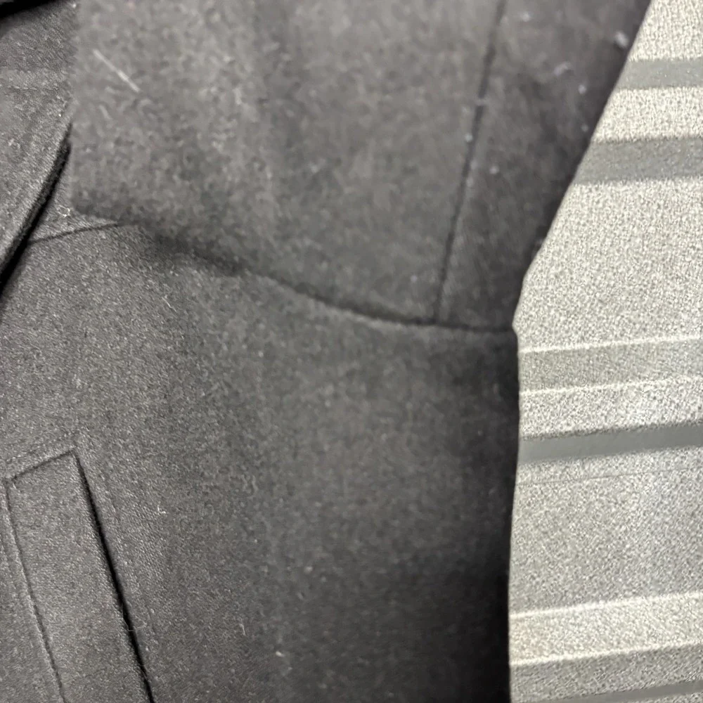 Guess Mens XXL Black Wool Blend Peacoat Jacket Outerwear XXL